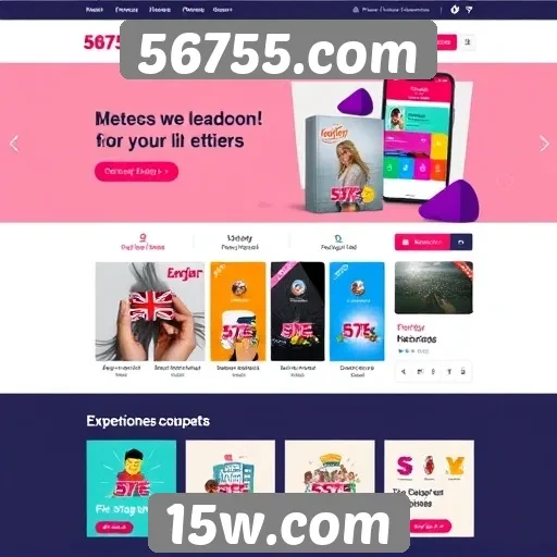 Acessibilidade e design do site 56755.com